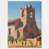 Church in Santa Fe New Mexico マグネット (正面)