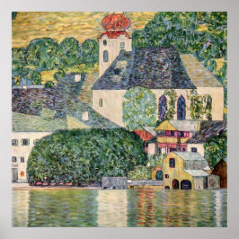 Church in Unterach on the Attersee by Gustav Klimt ポスター