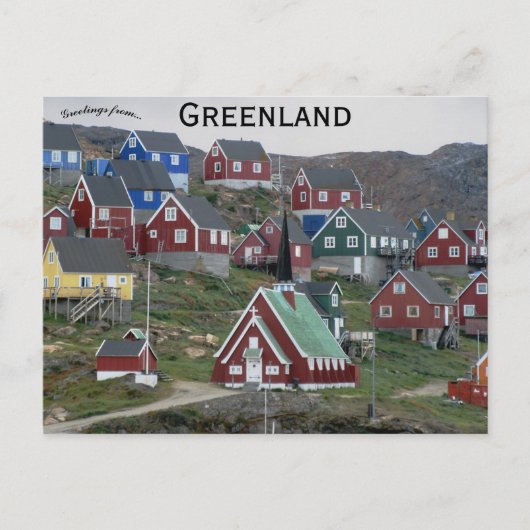 Church in Upernavik Greenland ポストカード (正面)