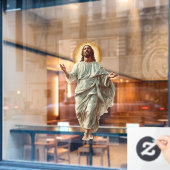 Church Jesus Christ Religious Art ウィンドウサイン (カフェ窓)