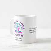CHURCH MERCHANDISE パーソナライズされたAdd Your Logo コーヒーマグカップ (正面左)