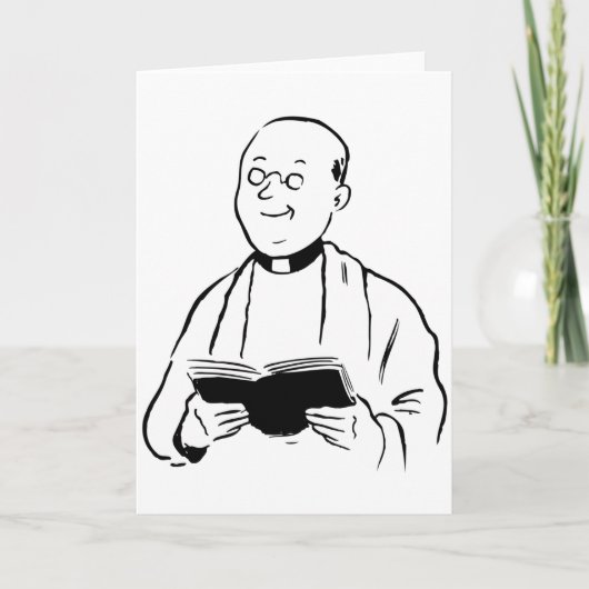 Church Minister Greeting Cards カード (正面)