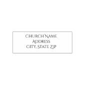 Church Name Custom Self Inking Rubber Stamp セルフインキングスタンプ (デザイン)