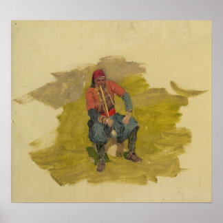 Church - Near East Man Donkey 1868 ポスター