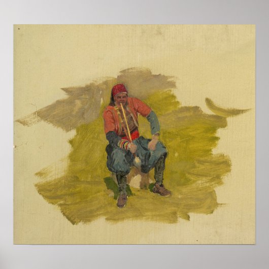 Church - Near East Man Donkey 1868 ポスター (正面)