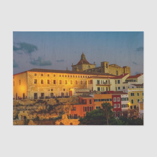 Church of Carmen at dusk - Mahon, Menorca 薄葉紙 (正面)