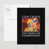 church_of_climatology_blk_stkr ポストカード (正面/裏面)