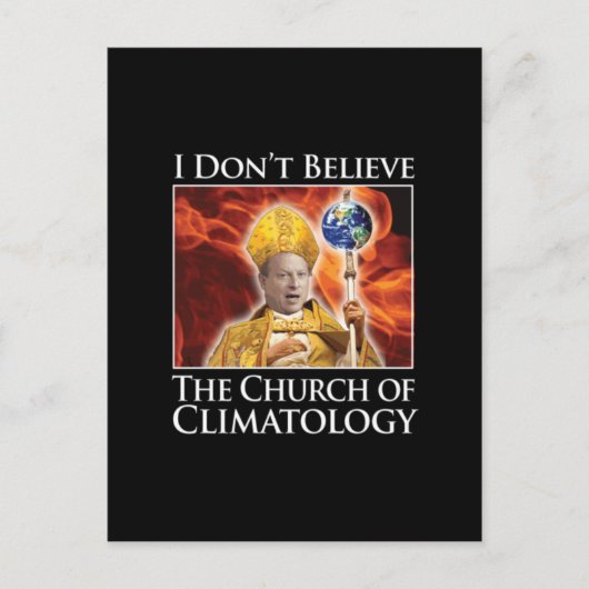 church_of_climatology_blk_stkr ポストカード (正面)