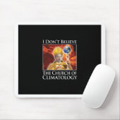 church_of_climatology_blk_stkr マウスパッド (マウス)