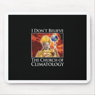 church_of_climatology_blk_stkr マウスパッド