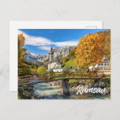 Church of St Sebastian, Ramsau, Germany ポストカード (正面/裏面)