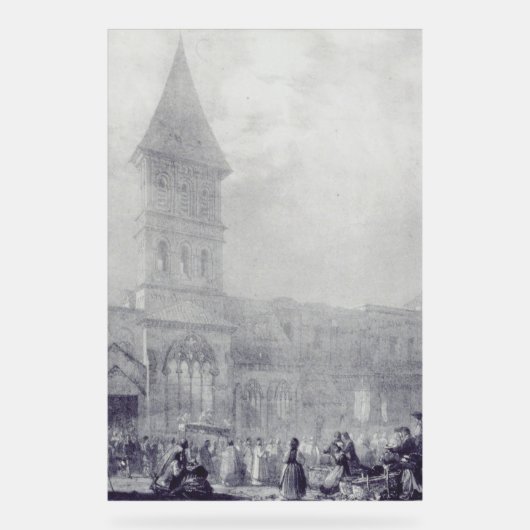 Church of the Abbey of Saint Philibert at Tounus アクリルサイン (正面)