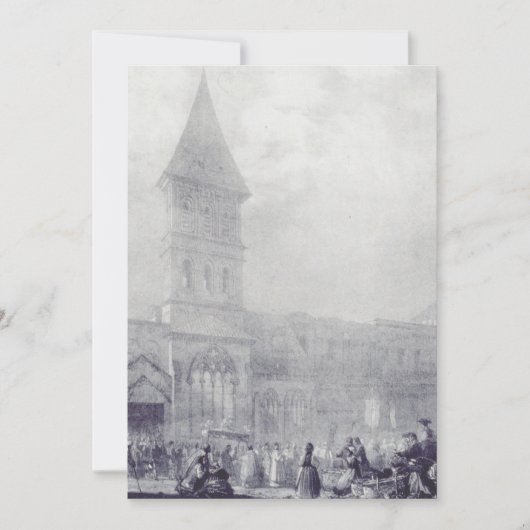 Church of the Abbey of Saint Philibert at Tounus 招待状 (正面)