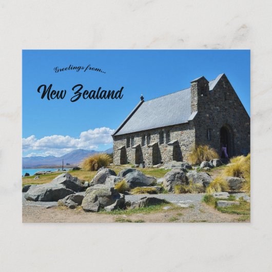 Church of the Good Shepherd Tekapo New Zealand ポストカード (正面)