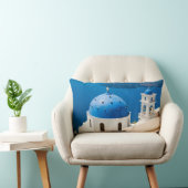 Church on the Island of Santorini photo, Greece ランバークッション (椅子)