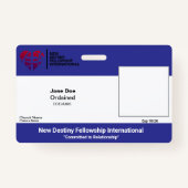 Church/Organization/Workplace ID Badge バッジ (正面)