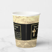 Church Pastor Gold And Black Classy 紙コップ (右)