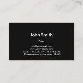 Church Pastor Space Holy Cross Light 名刺 (裏面)