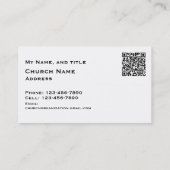 Church / Religious Three crosses with QR code 名刺 (裏面)