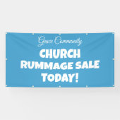 Church Rummage Sale! Banner 横断幕 (横)