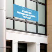 Church Rummage Sale! Banner 横断幕 (ビルの外側)