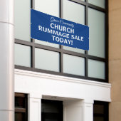 Church Rummage Sale! Banner 横断幕 (ビルの外側)