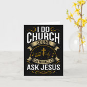 Church Sound Engineer O System Music Christian  カード (黄色い花)