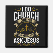 Church Sound Engineer O System Music Christian  マグネット (正面)