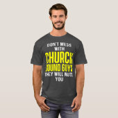 Church Sound Guy Mute Audio Tech Engineer Tシャツ (正面フル)