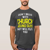 Church Sound Guy Mute Audio Tech Engineer Tシャツ (正面)