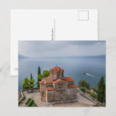 Church St.Kaneo, Ohrid – マケドニアはがき ポストカード (正面/裏面)