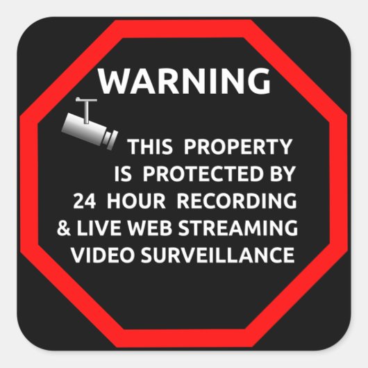 Church Supplies Security Sticker for Windows スクエアシール (正面)