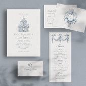 Church Venue Sketch Minimalist Wedding オールインワン招待状