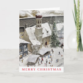 Church winter display view Christmas card  シーズンカード
