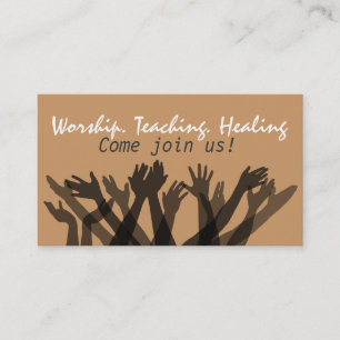 Church.Worship.Bible.Healing.Prayerへの招待状 名刺