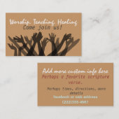 Church.Worship.Bible.Healing.Prayerへの招待状 名刺 (正面/裏面)