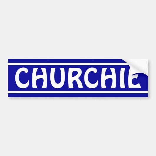 Churchie バンパーステッカー (正面)