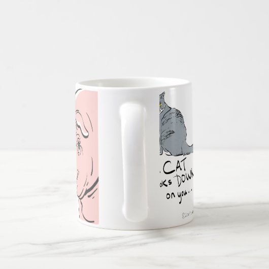 Churchillのブタの引用文 コーヒーマグカップ (ハンドル)