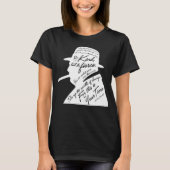 Churchillの女性の基本的な暗いTシャツ Tシャツ (正面)