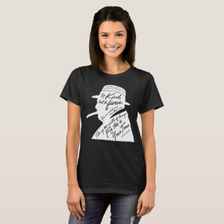 Churchillの女性の基本的な暗いTシャツ Tシャツ