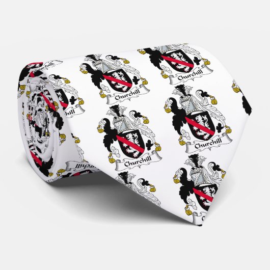 Churchillの家紋 ネクタイ (ロール)