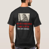 churchillの引用文 tシャツ (裏面)