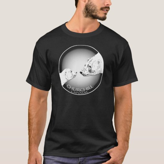 Churchillの記念品の白くまの芸術のTシャツ及びギフト Tシャツ (正面)