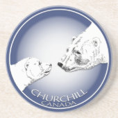 Churchillカナダの記念品のコースターのChurchillのギフト コースター (正面)