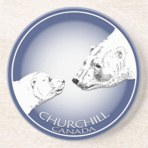 Churchillカナダの記念品のコースターのChurchillのギフト コースター