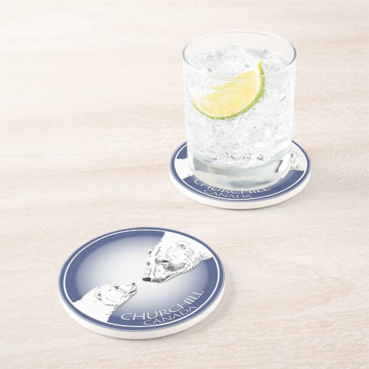 Churchillカナダの記念品のコースターのChurchillのギフト コースター (側面)