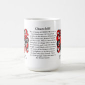 Churchill、起源、意味および頂上 コーヒーマグカップ (中央)