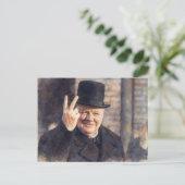 Churchill Postcard ポストカード (スタンド正面)