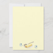 Churning One Butter Than Ever Buttery 1st Birthday 招待状 (裏面)