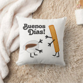 Churro及びチョコレート- Buenos Dias! クッション (ブランケット)